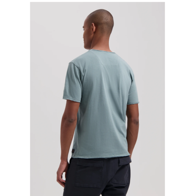 Dstrezzed STEWART V-NECK S/S SLUB JERSEY STORMY SEA