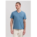 Dstrezzed STEWART V-NECK S/S SLUB JERSEY AEGEAN BLUE