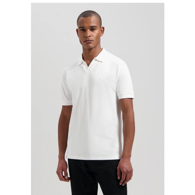 Dstrezzed BOWIE V-NECK POLO WHITE