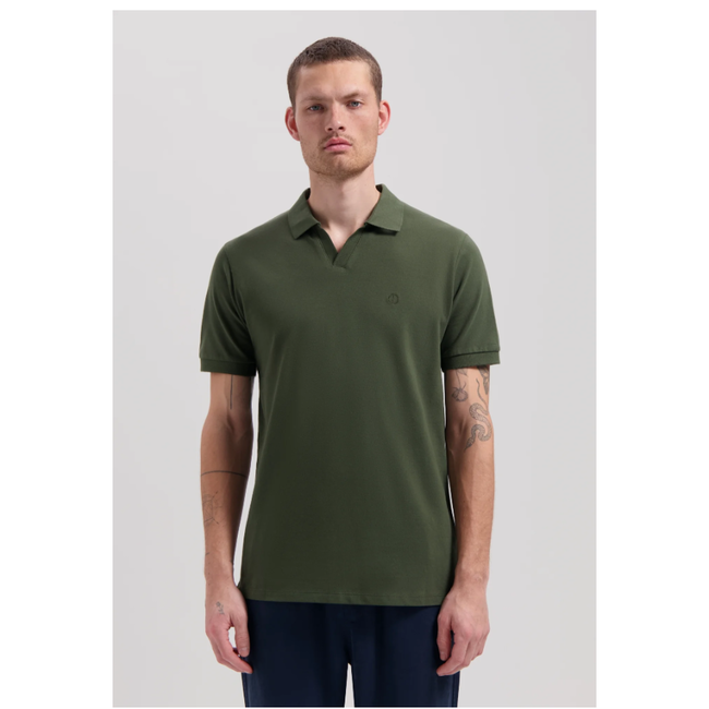 Dstrezzed BOWIE V-NECK POLO DARK ARMY