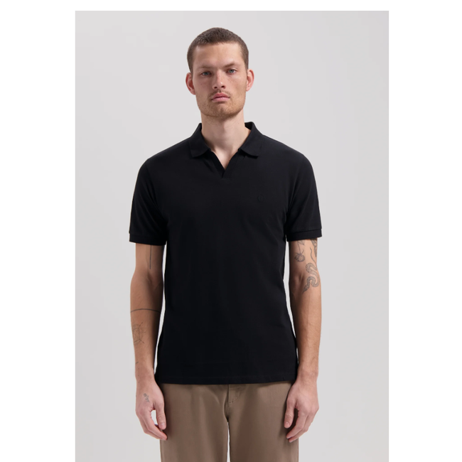 Dstrezzed BOWIE V-NECK POLO BLACK