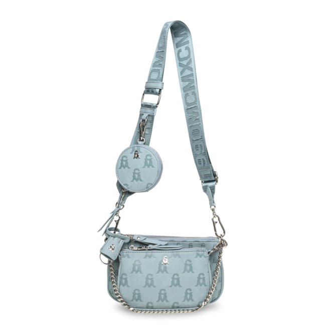 STEVE MADDEN BURGENT1 CROSSBODY BAG FABRIC DENIM