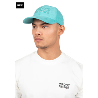 WRONG FRIENDS SACRAMENTO SUEDE CAP LIGHT BLUE