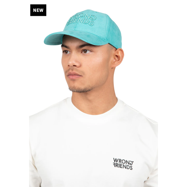 WRONG FRIENDS SACRAMENTO SUEDE CAP LIGHT BLUE