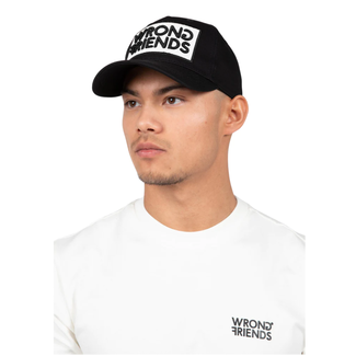 WRONG FRIENDS BARCELONA CAP - BLACK/WHITE