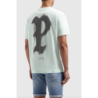 PURE PATH BRUSHSTROKE INITIAL T-SHIRT MINT