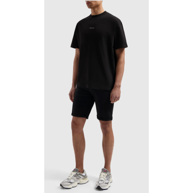 PURE PATH THE STEVE SKINNY FIT SHORTS BLACK