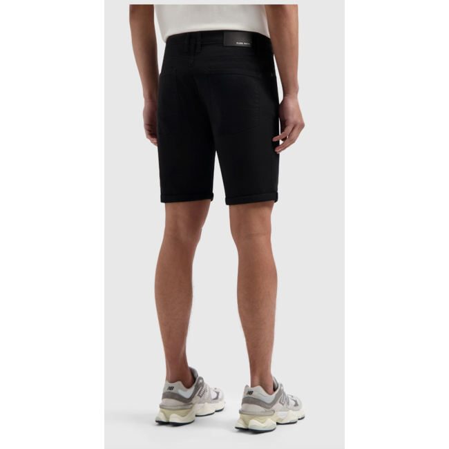 PURE PATH THE STEVE SKINNY FIT SHORTS BLACK
