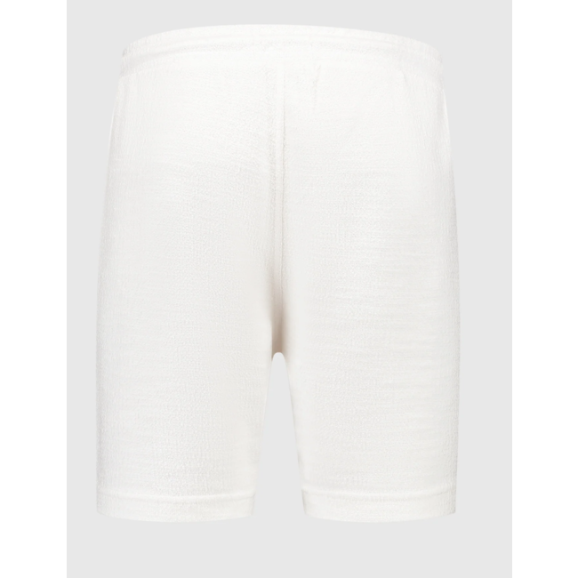 PURE PATH BOUCLÉ SWEAT SHORTS OFF WHITE