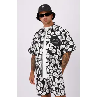 BLACK BANANAS BOHEMIAN SHIRT BLACK/WHITE