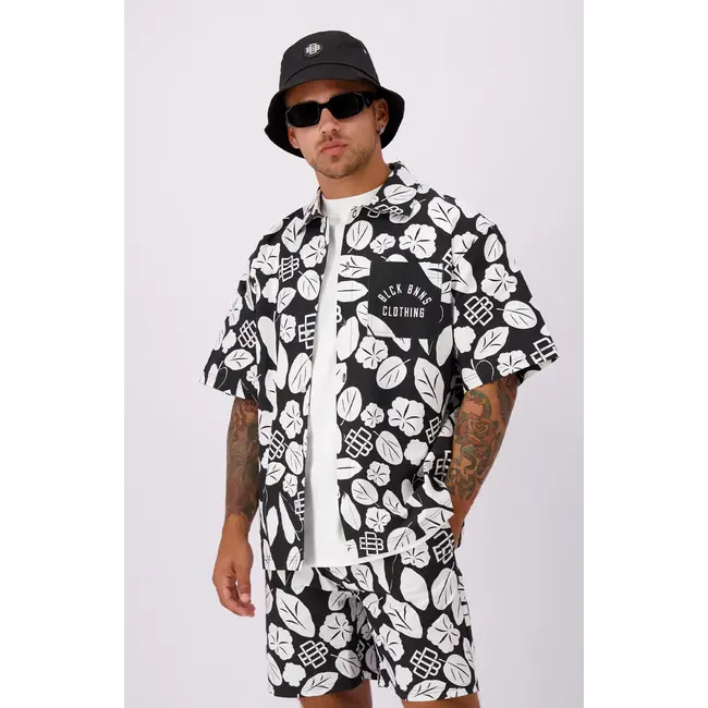 BLACK BANANAS BOHEMIAN SHIRT BLACK/WHITE