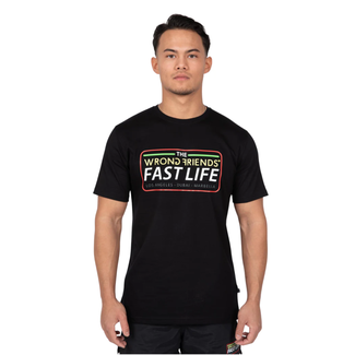 WRONG FRIENDS FAST LIFE T-SHIRT BLACK