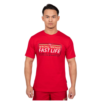 WRONG FRIENDS FAST LIFE T-SHIRT RED