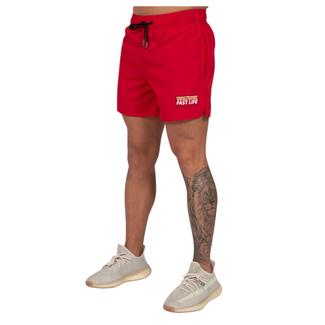 WRONG FRIENDS FAST LIFE (SWIM) SHORTS RED