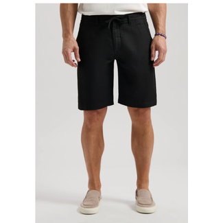 Dstrezzed JAMES BEACH SHORTS CRISPY LINEN BLACK