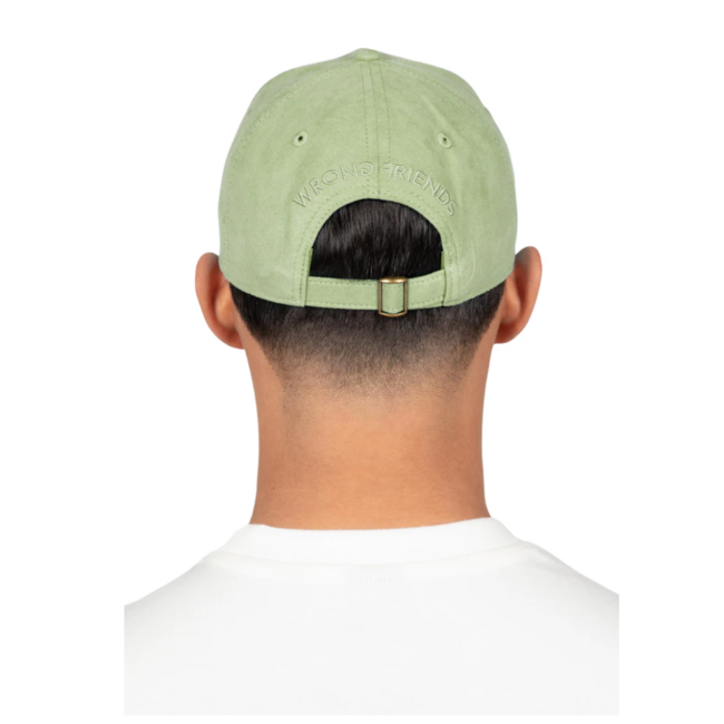WRONG FRIENDS SACRAMENTO SUEDE CAP LIGHT GREEN