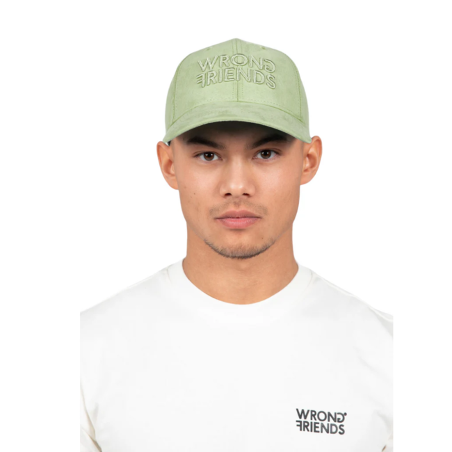 WRONG FRIENDS SACRAMENTO SUEDE CAP LIGHT GREEN
