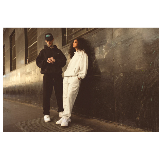 FEARLESS BLOOD FB-LOGO HOODY GREY MELEE VINTAGE