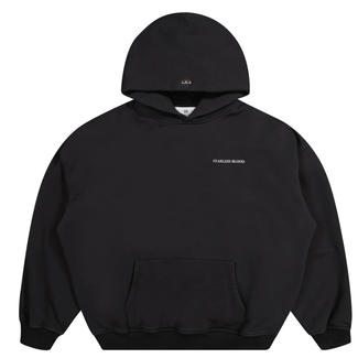 FEARLESS BLOOD FB-LOGO HOODY DEEP BLACK