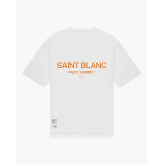 SAINT BLANC NO.1 T-SHIRT BRIGHT WHITE/ABRICOT