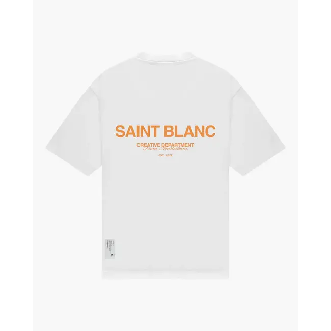 SAINT BLANC NO.1 T-SHIRT BRIGHT WHITE/ABRICOT