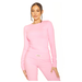L.A Sisters LONG SLEEVE LOUNGE TOP PINK