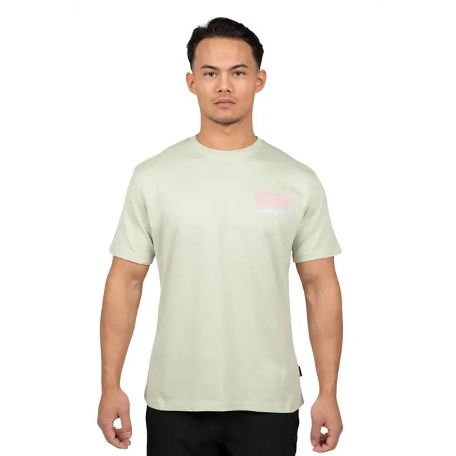 WRONG FRIENDS LIGHT UP THE CITY T-SHIRT - LIGHT GREEN