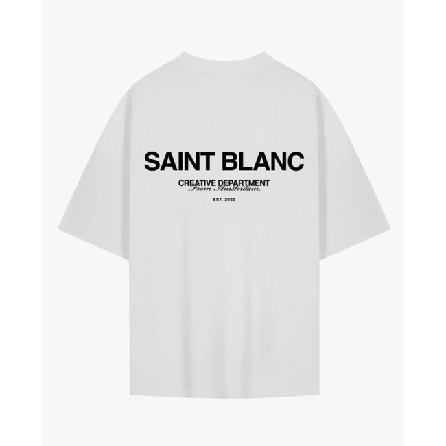 SAINT BLANC NO.1 T-SHIRT BRIGHT WHITE /BLACK