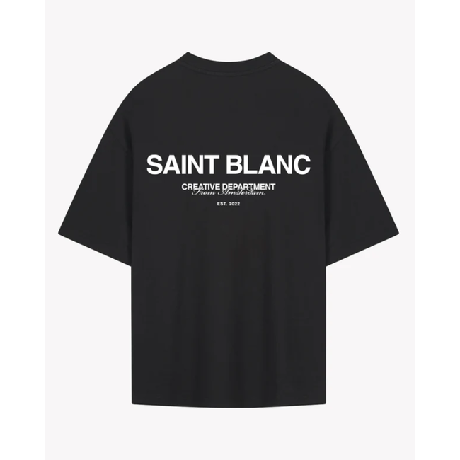 SAINT BLANC NO.1 T-SHIRT JET BLACK/WHITE