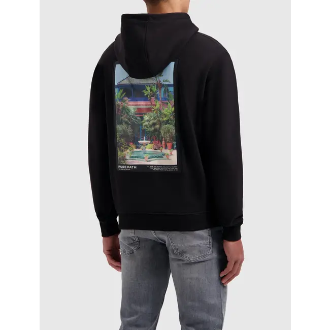 PURE PATH JARDIN PRIVÉ HOODIE BLACK