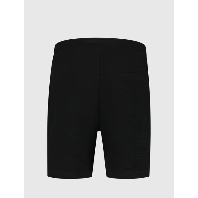 PURE PATH WAFFLE STRUCTURE SHORTS BLACK
