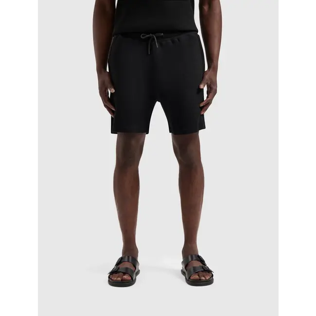 PURE PATH WAFFLE STRUCTURE SHORTS BLACK