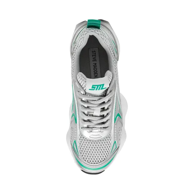 STEVE MADDEN SPEEDSTER-E SNEAKER GREEN MULTI
