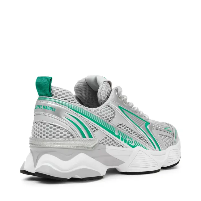 STEVE MADDEN SPEEDSTER-E SNEAKER GREEN MULTI