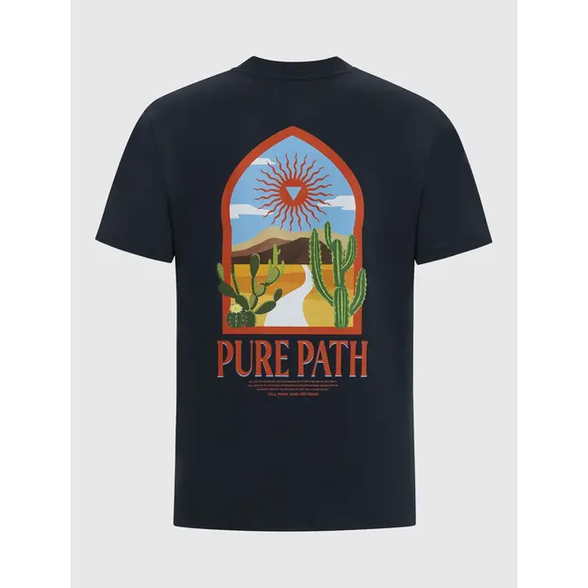 PURE PATH DESERT JOURNEY T-SHIRT NAVY