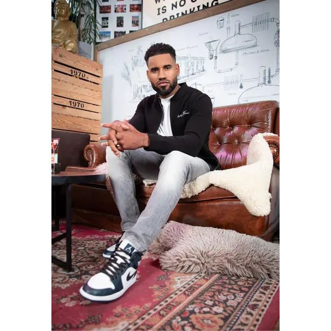 WRONG FRIENDS GRANADA FULL ZIP SWEATSHIRT - BLACK