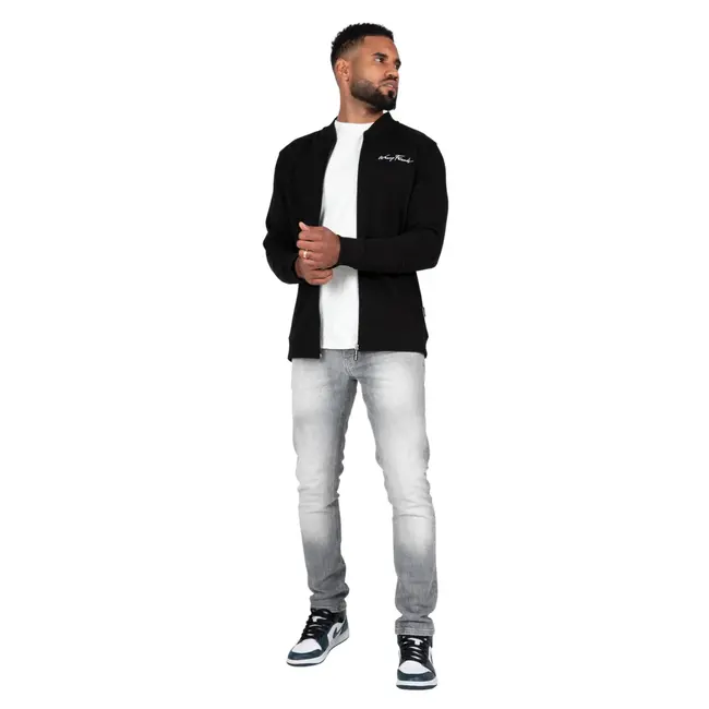 WRONG FRIENDS GRANADA FULL ZIP SWEATSHIRT - BLACK