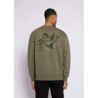 AEDEN VIGGO SWEATER BEETLE GREEN