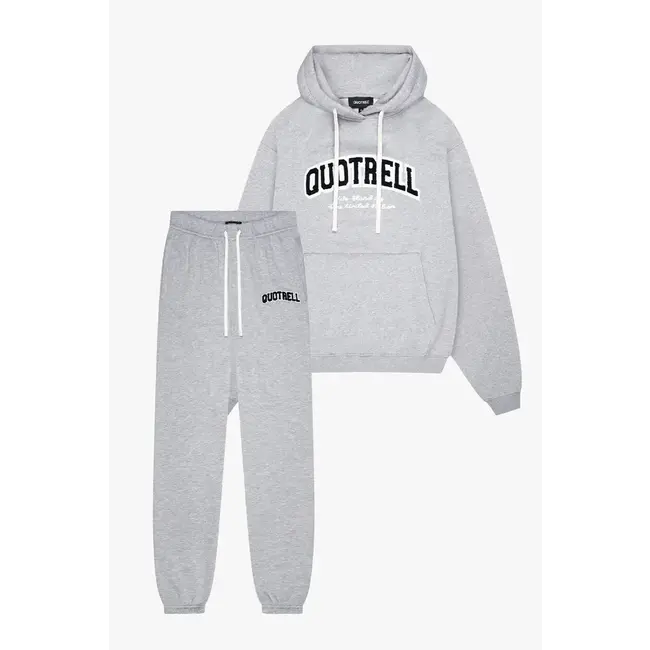 Quotrell UNIVERSITY SET GREY MELEE-WHITE