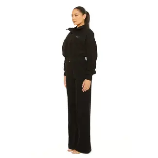 L.A Sisters SPORTY FLEECE TRACKSUIT BLACK