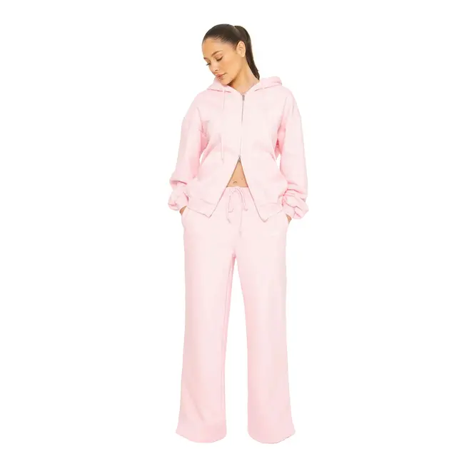 L.A Sisters ESSENTIAL STRAIGHT LEG SWEATSPANTS PINK