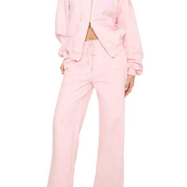 L.A Sisters ESSENTIAL STRAIGHT LEG SWEATSPANTS PINK