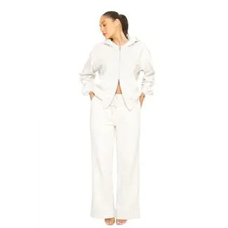L.A Sisters ESSENTIAL STRAIGHT LEG SWEATSPANTS GREY