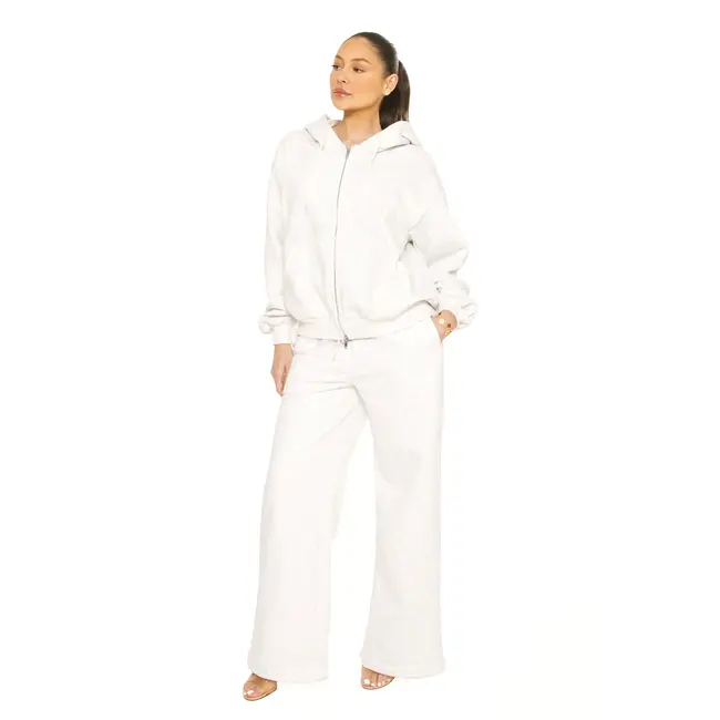 L.A Sisters ESSENTIAL STRAIGHT LEG SWEATSPANTS GREY