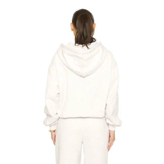 L.A Sisters ESSENTIAL DOUBLE ZIPPER HOODIE GREY