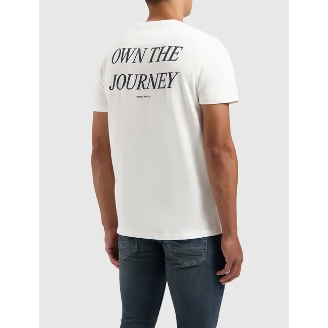 PURE PATH OWN THE JOURNEY T-SHIRT OFF WHITE