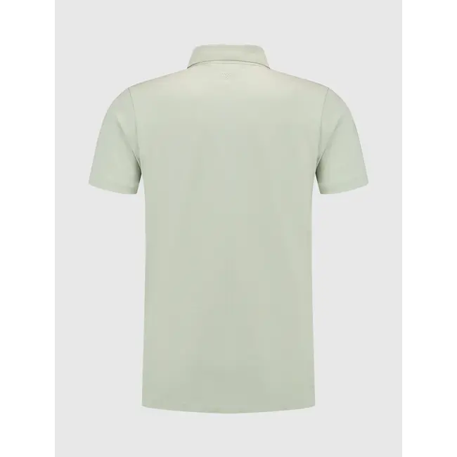 PURE PATH ESSENTIAL WORDMARK POLO LIGHT GREEN