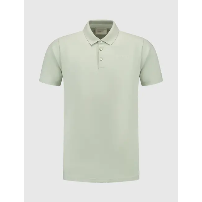 PURE PATH ESSENTIAL WORDMARK POLO LIGHT GREEN