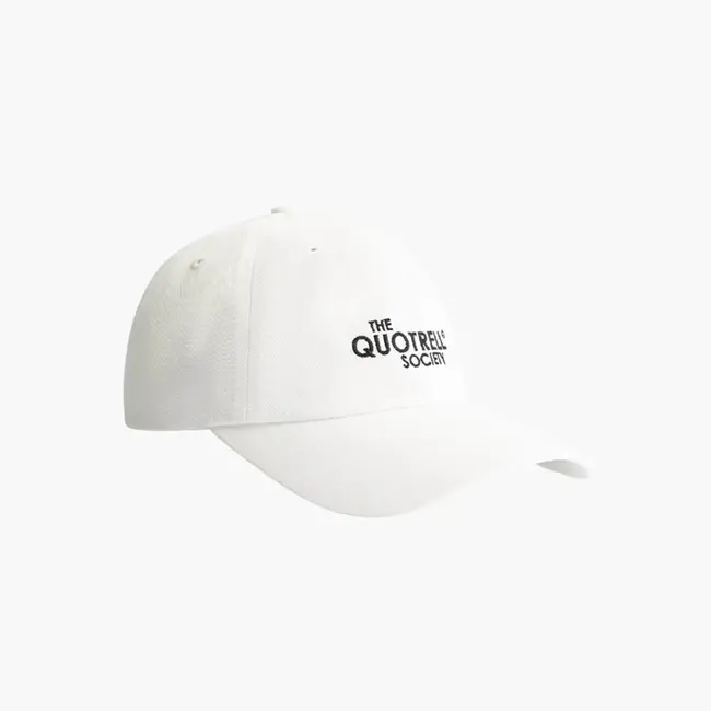 Quotrell SOCIETY CAP OFF WHITE/BLACK