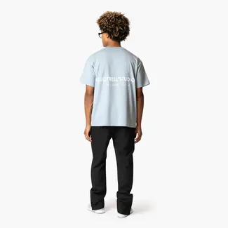 Quotrell STUDIOS TEE MUTED BLUE/WHITE